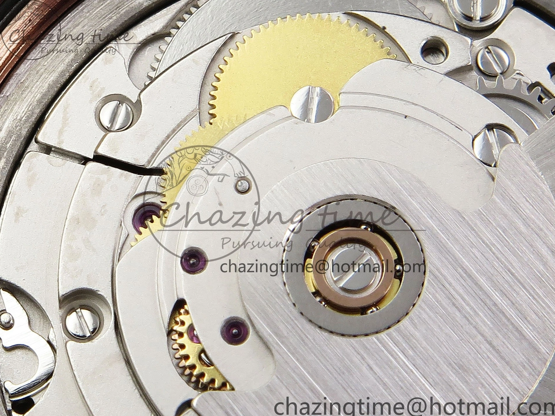 MiroTime 0321 ZipUp Day Date 36 RG TWSF Best Edition Blue Roman Diamonds Dial Diamonds Bezel on RG Bracelet A 1607